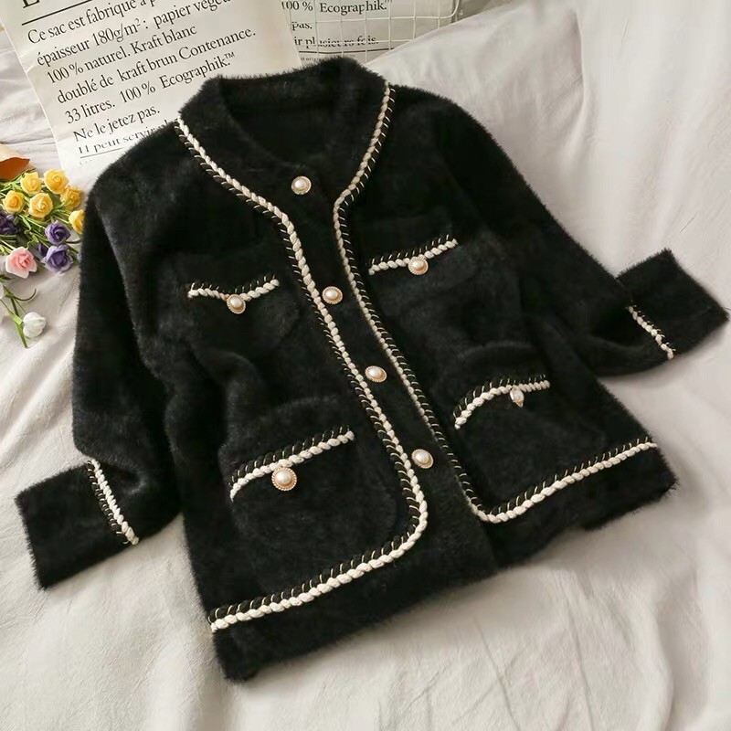 [Order 10-15d] Áo Len Lông Thỏ Cực Đẹp, Áo Cadigan Nữ Lông Thỏ Siêu Sang Chảnh. | BigBuy360 - bigbuy360.vn