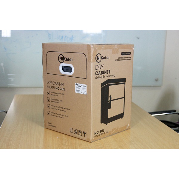 Tủ chống ẩm máy ảnh 30L điện tử nhập khẩu Nikatei NC-30S Nhật Bản, tủ hút ẩm hộp chống ẩm máy ảnh 30 lít 2 ngăn
