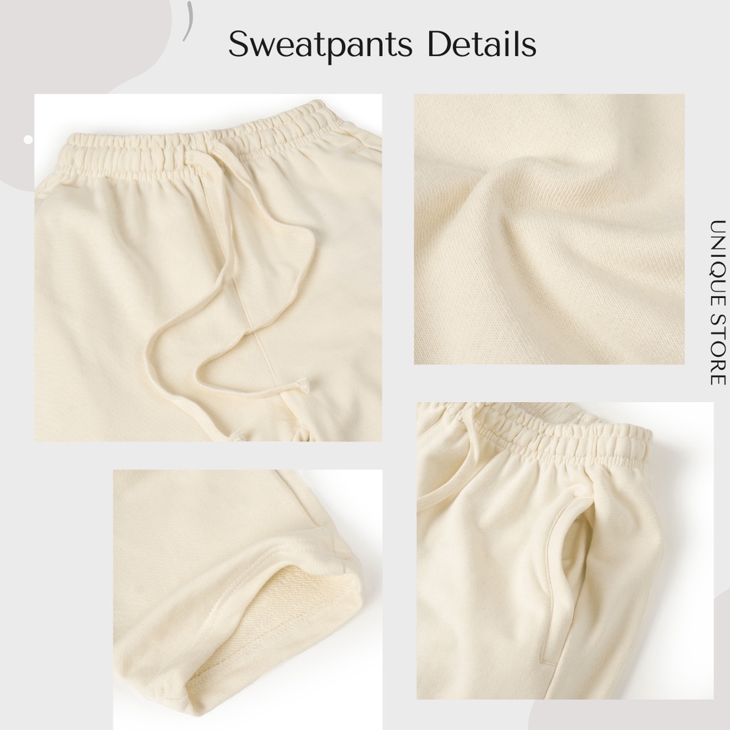 Quần dài nhập khẩu Sweatpants WSS | Vải cotton chân cua, ống suông, form dáng thể thao, phù hợp cho Nam/nữ
