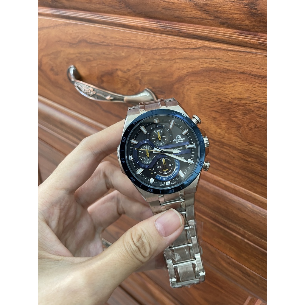 Đồng hồ nam casio edifice eqs-920 dây thép , size 45mm
