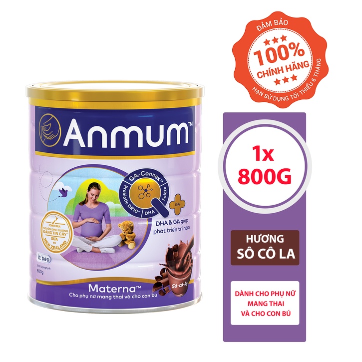 Sữa Bột Dành Cho Mẹ Bầu Anmum Materna Hương Chocolate 800g