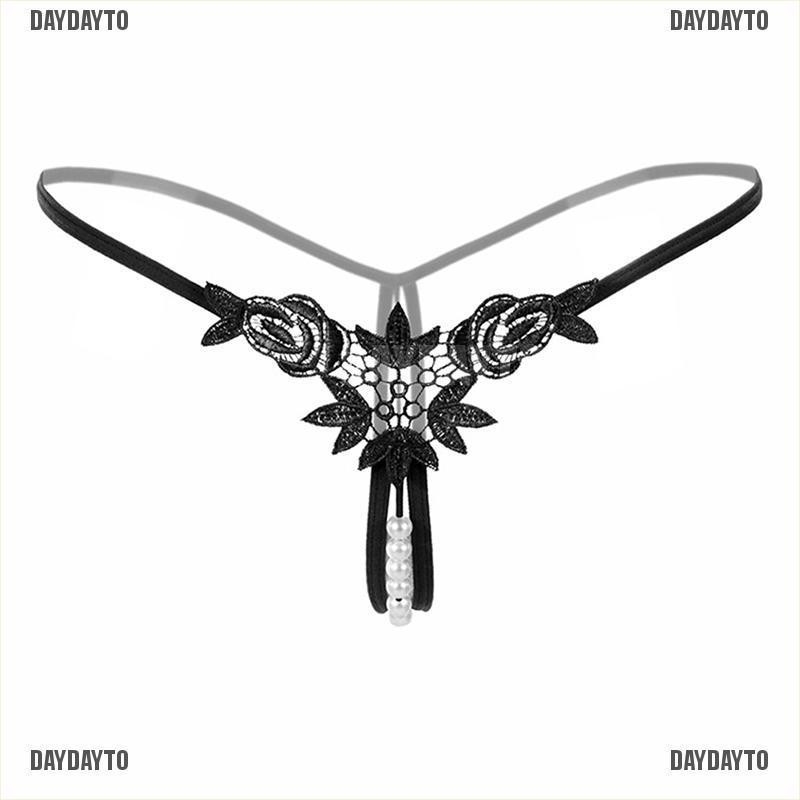 [COD] Quần Lót Lọt Khe Không Đáy Quần Lọt Khe Đính Ngọc Trai Dành Cho Nữ