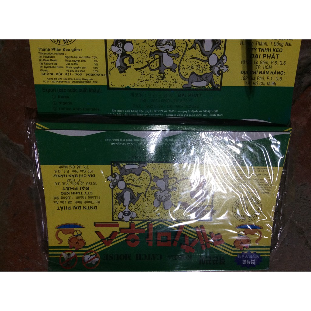 keo dính chuột bản mỏng