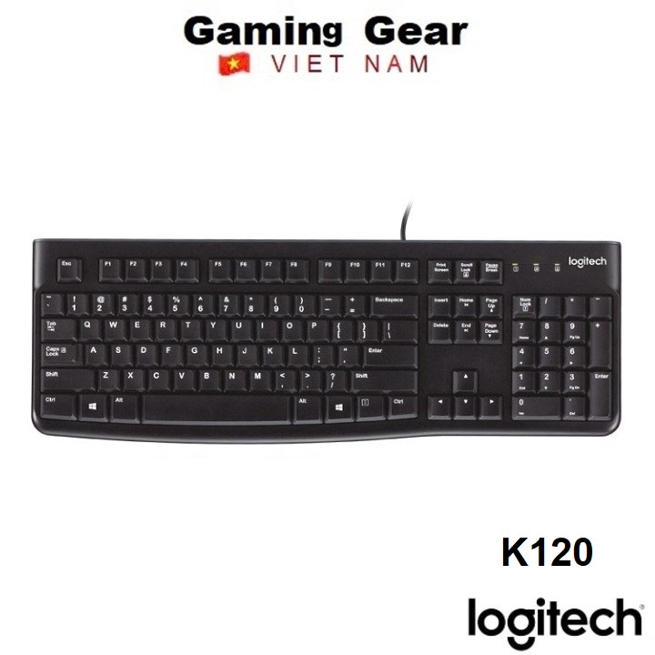 Bàn phím có dây Logitech K120 chuyên văn phòng ( Bảo hành 3 năm )