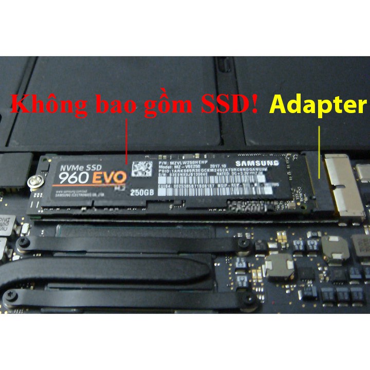 Adapter gắn SSD M.2 PCIe NVMe cho MacBook 2013-2017 MA05