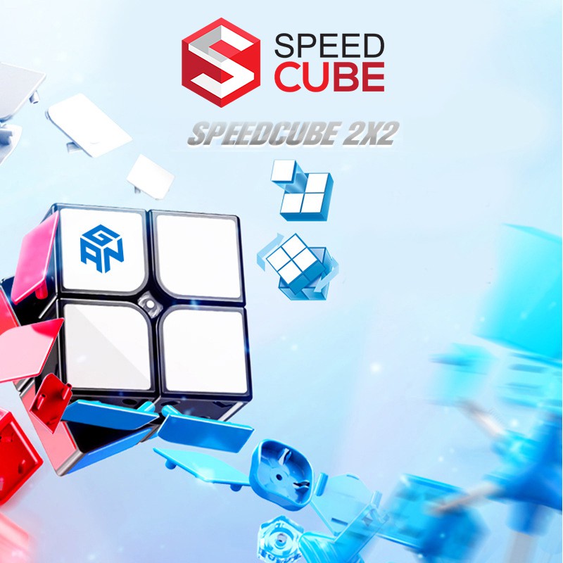 Rubik GAN 2x2 RSC Cao Cấp Viền Đen, Rubik 2x2x2 Chính Hãng Gan - Shop Speed Cube
