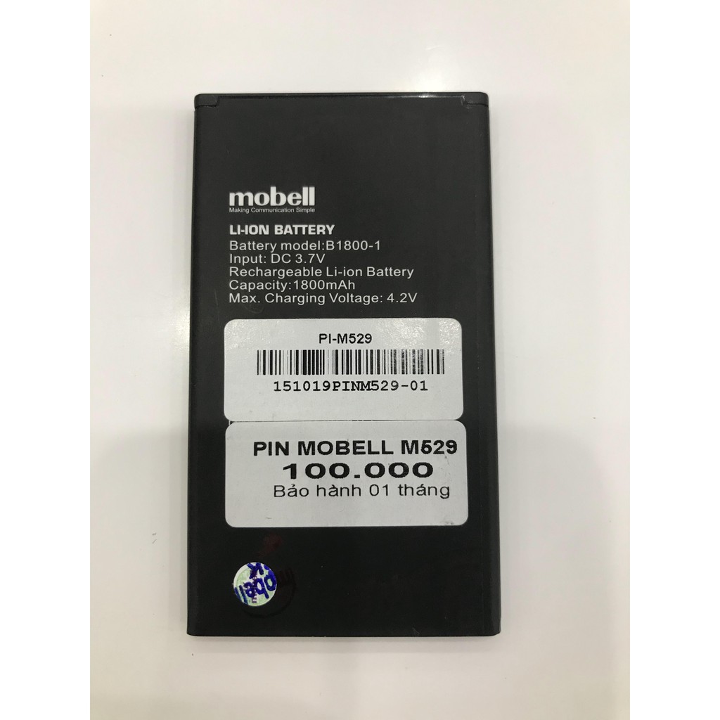 Pin Mobell M529 ( Zin Hãng ) có 2 mã pin