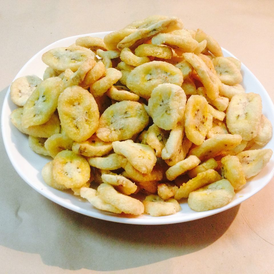 Chuối Sấy Giòn Hàng Vụn Bò Đội Nón 500g