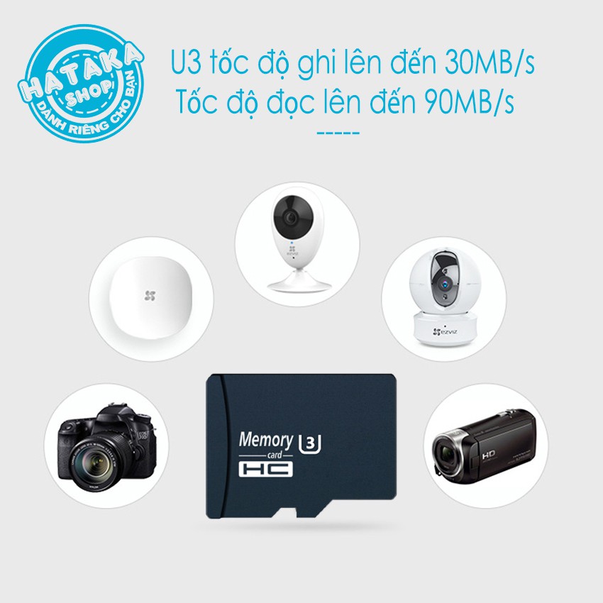 Thẻ nhớ Camera, Điện thoại, Máy ảnh,...U3 class10 microSD