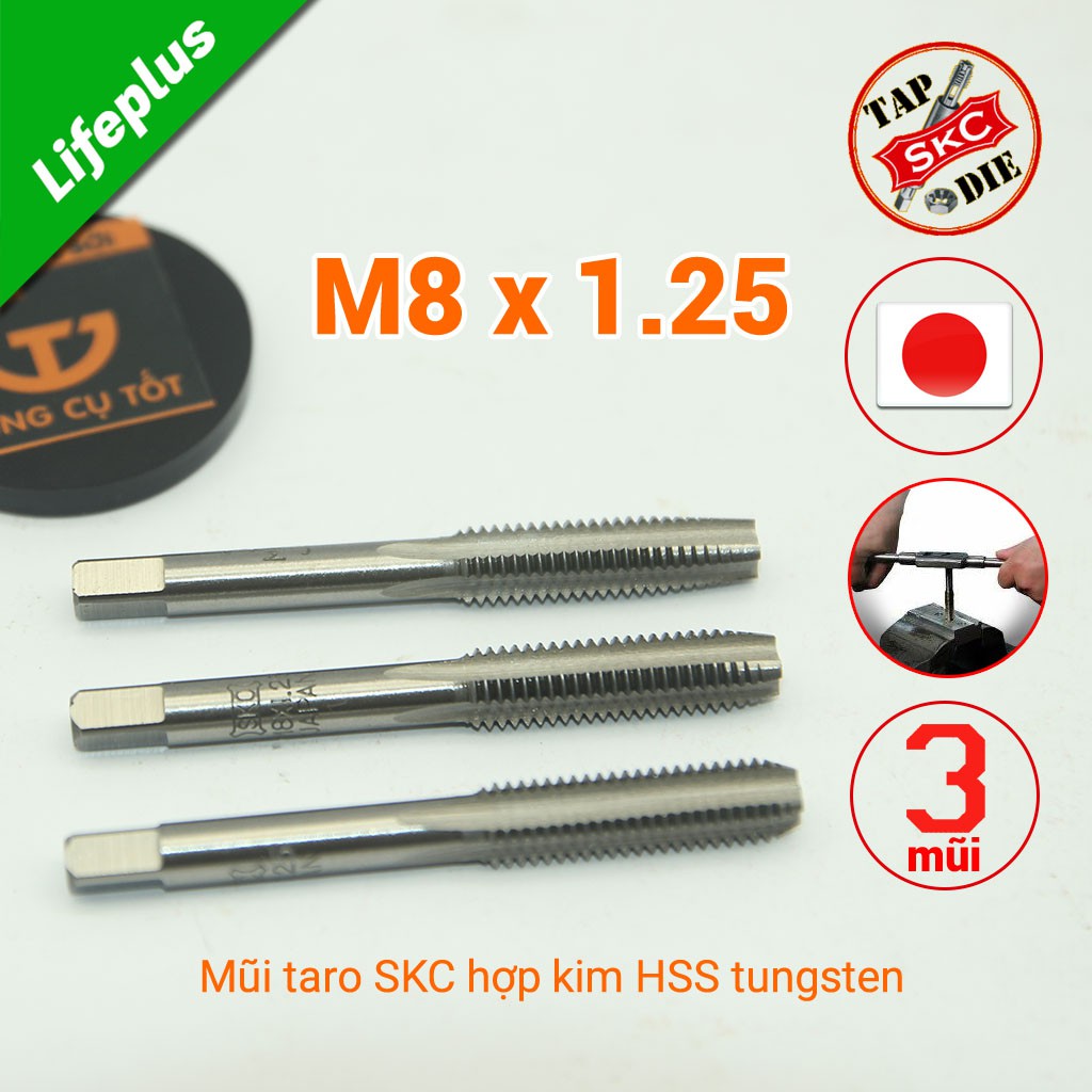 Mũi taro tay SKC M8x1.25 Nhật Bản