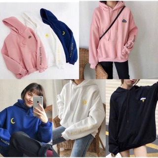 Áo hoodie thời tiết nỉ bông dày dặn