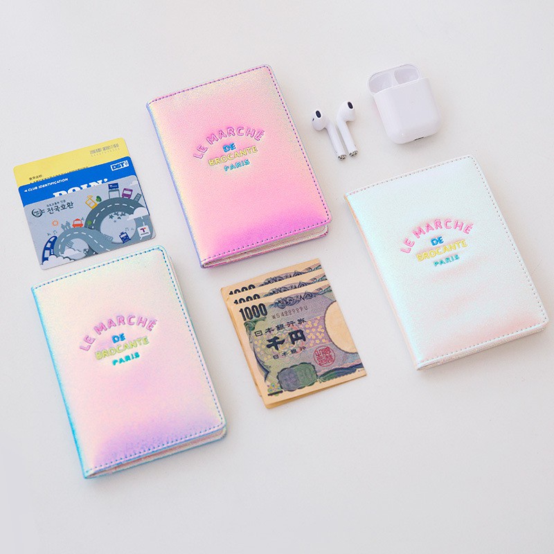 PASSPORT COVER PEARLESCENT LASER BLING BLING DỄ THƯƠNG 1306