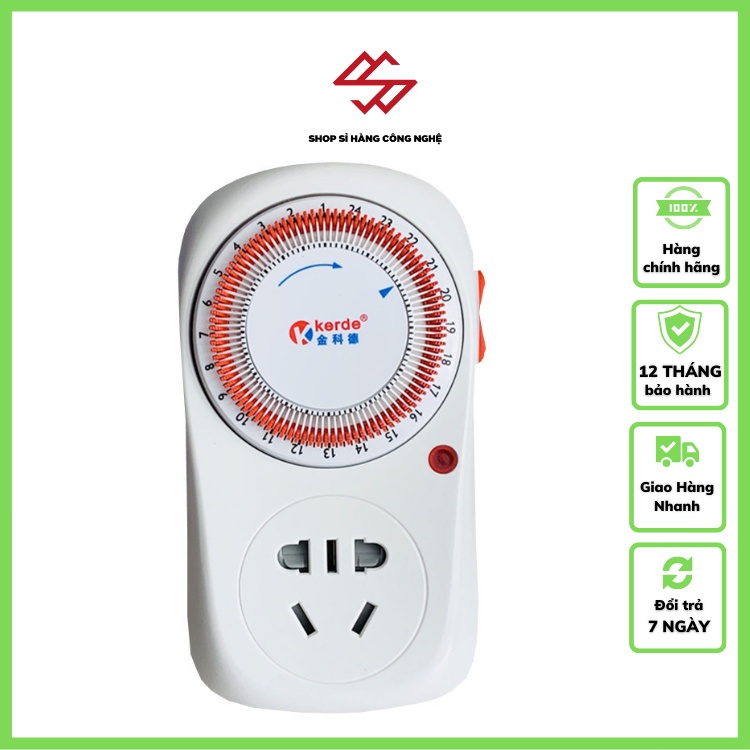 Ổ cắm hẹn giờ lập trình bật – tắt điện Kerde V2 ( RĂM 15P )