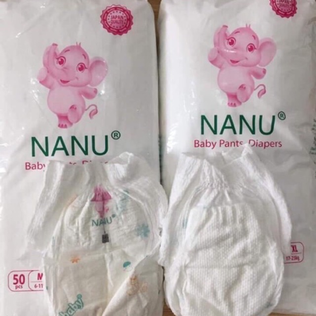 Bỉm quần Nanu Baby 100 miếng size XL