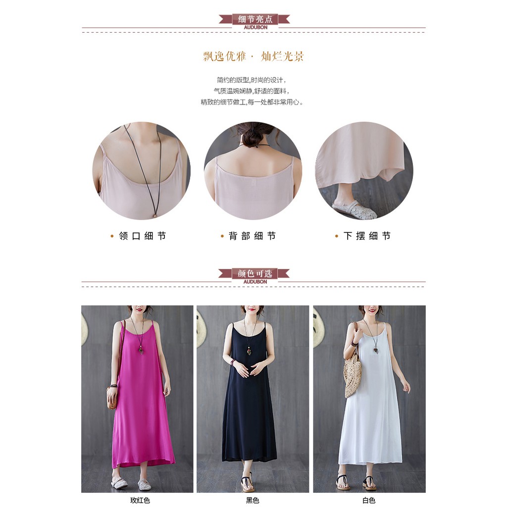 Đầm Cotton Lanh Dáng Rộng Màu Trơn Phong Cách Hàn Quốc Thời Trang Mùa Hè Mới Cho Nữ