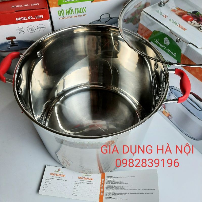 NỒI LUỘC GÀ ELMICH SMARTCOOK 3140 28CM, 3141 30CM, 5 ĐÁY, HÀNG CAO CẤP CHÍNH HÃNG