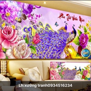 Tranh đính đá phu thê viên mãn