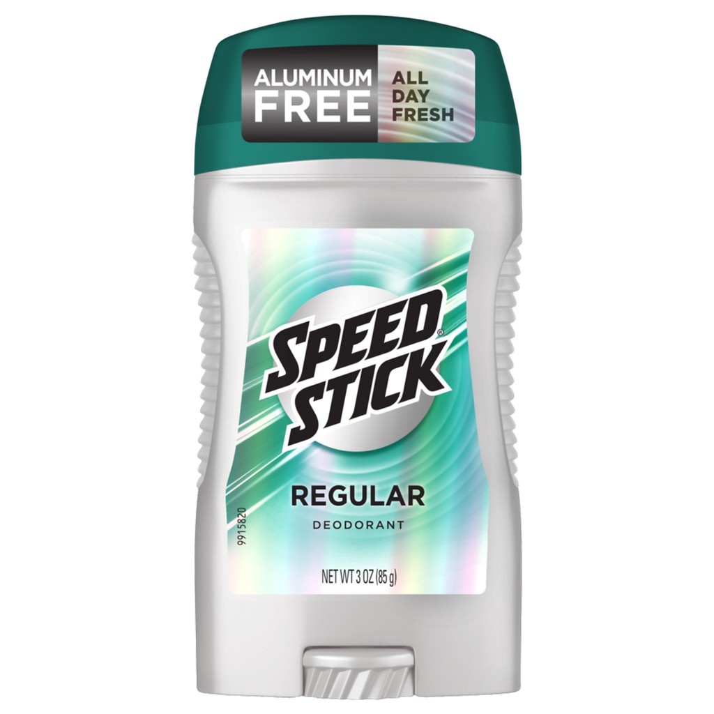 Lăn khử mùi nam Speed Stick REGULAR 85g sáp xanh - Speed Stick Deodorant for Men, Aluminum Free, Regular 3 Oz