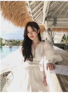 Đầm satin xoè cao cấp
