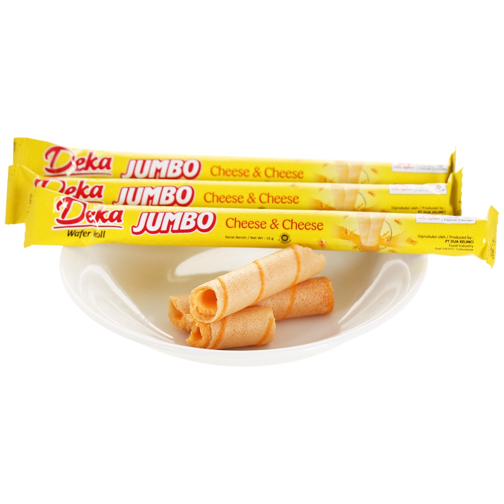 [Hàng nhập khẩu Indonesia] Bánh quế Deka Phô Mai 320g (20 x 16g) - GIÒN TAN kết hợp vị BÉO của Phô Mai