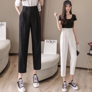 Quần xuông nữ cạp cao 3 khuy