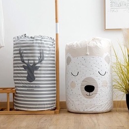 <Video Review> Túi Vải Đựng Chăn Màn Quần Áo, Đựng Đồ PEVA Chống Thấm Sức Chứa Lớn Có Dây Rút 83 x 40cm U095