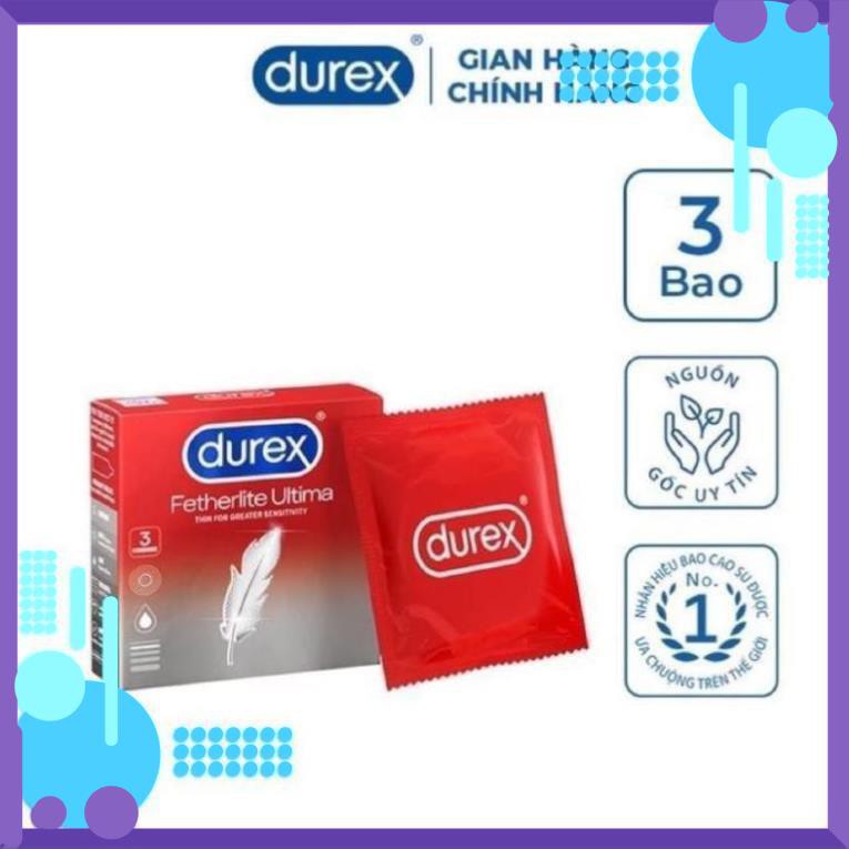 12 Bao cao Su Siêu Mỏng Durex Fetherlite Ultima chính hãng - Đức An