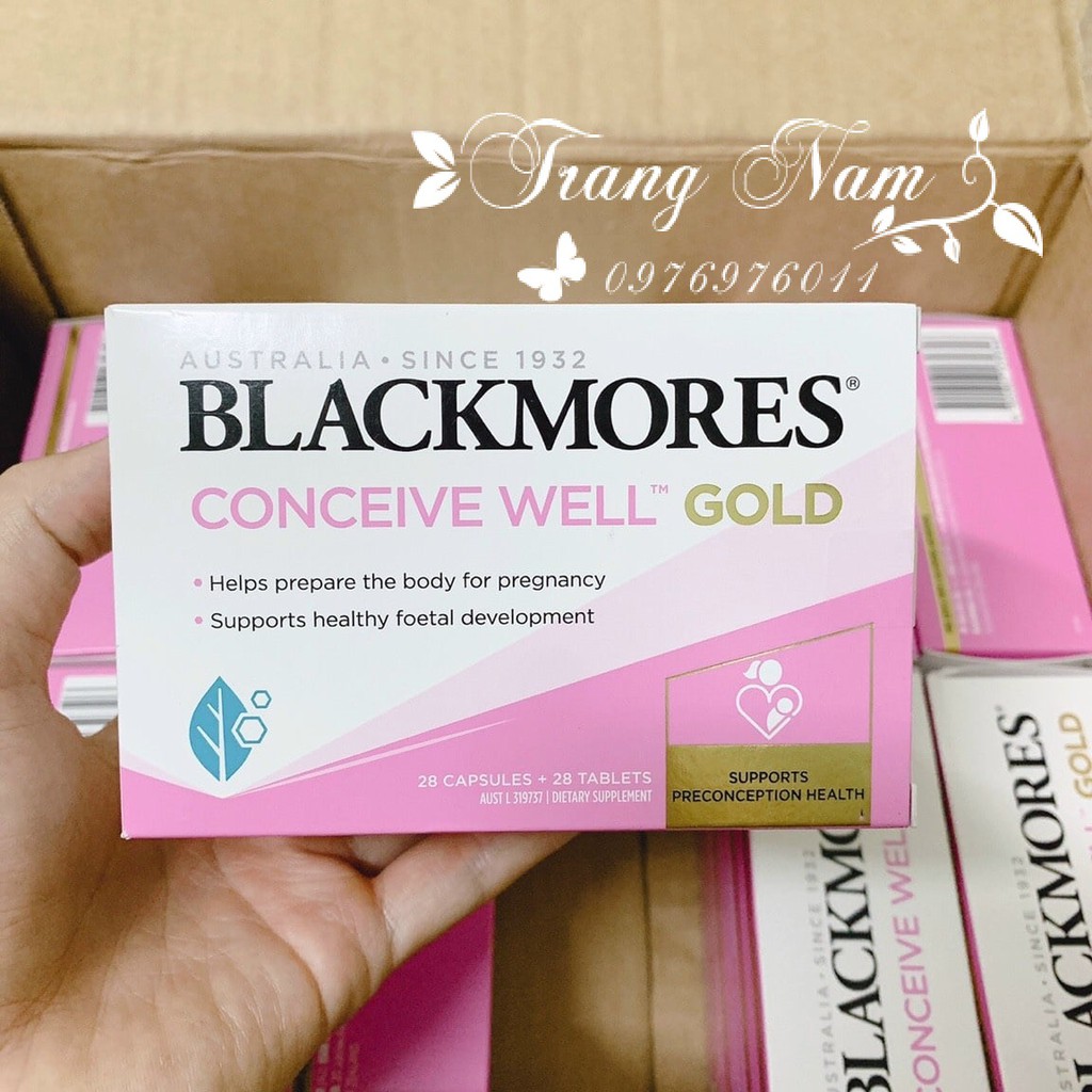 VIÊN UỐNG TĂNG KHẢ NĂNG THỤ THAI BLACKMORES CONCEIVE WELL GOLD 56 VIÊN CỦA ÚC