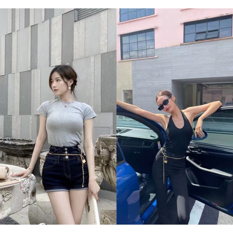 Thắt lưng chuỗi xích dây mảnh kim loại thanh lịch thời trang cho nữ