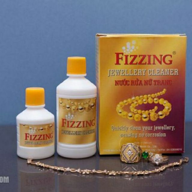 Nước rửa nữ trang Fizzing làm sạch nữ trang vàng bạc 35ml