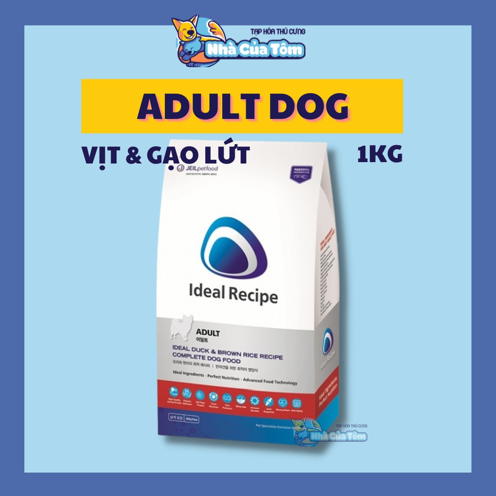 IDEAL RECIPE - Thức ăn hạt dinh dưỡng lí tưởng cho chó túi 1kg