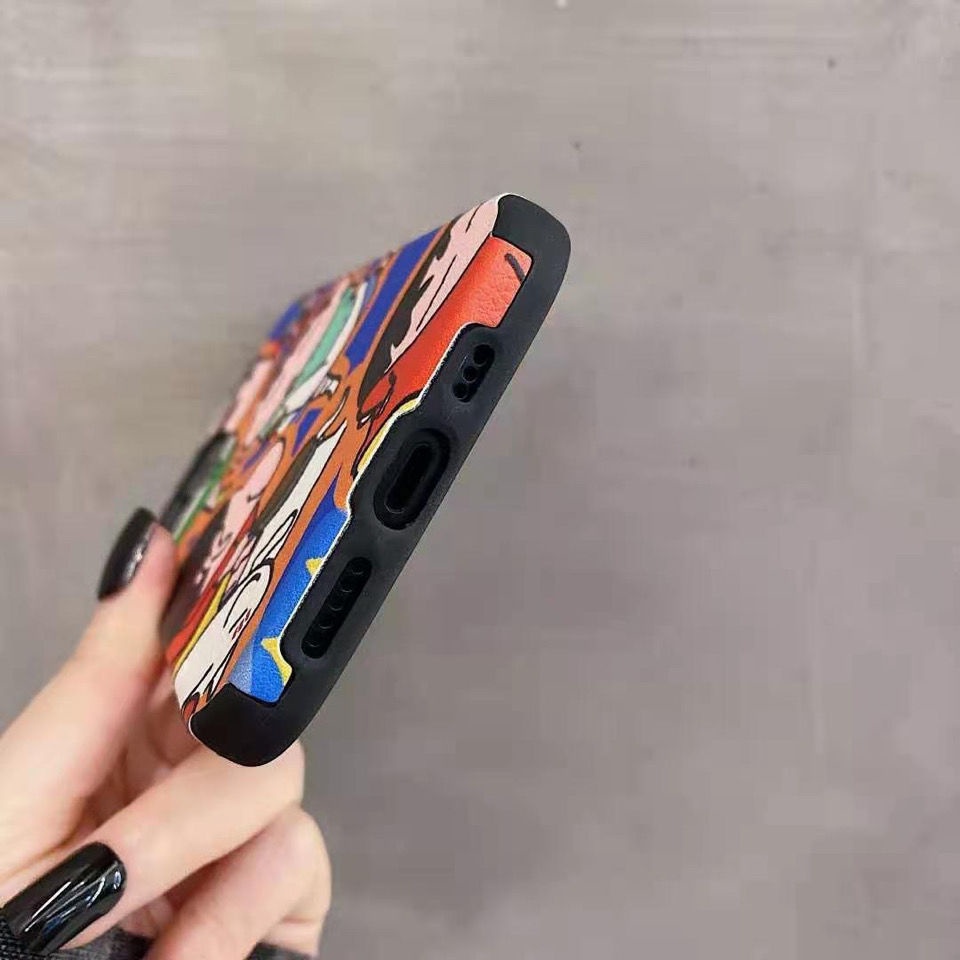Ốp Điện Thoại Da Cừu Mềm In Hình Cậu Bé Bút Chì Shin-Chan Cho iPhone 13 12promax 11 xr xs 8 8p x