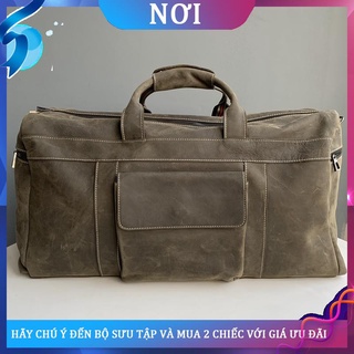 ♦✓Xưởng đúc túi vải thô lớn da ngựa điên gia công túi lớn, túi đeo vai, túi xách nữ đeo chéo, túi nam