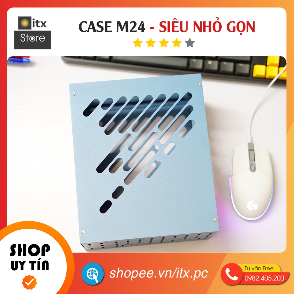 [ITX Store] - Combo Case iTX M24 Siêu Nhỏ Gọn (Case+Riser) | BigBuy360 - bigbuy360.vn