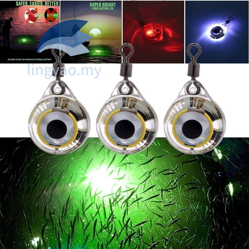 Mồi Câu Cá Giả Có Đèn Led Phát Sáng Chạy Bằng Pin