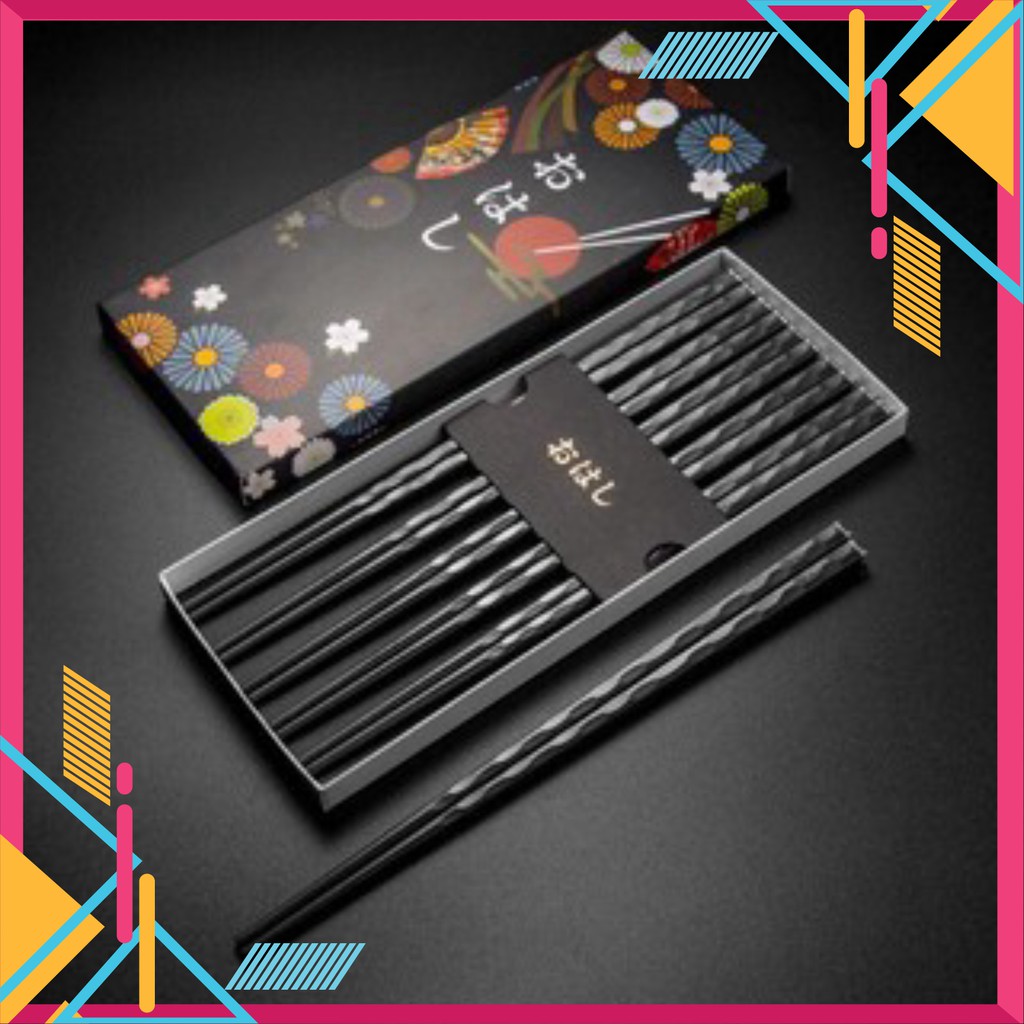 Đũa ăn Nhật Bản KIKOMAN, kháng khuẩn chống mốc, 1 hộp 10 đôi