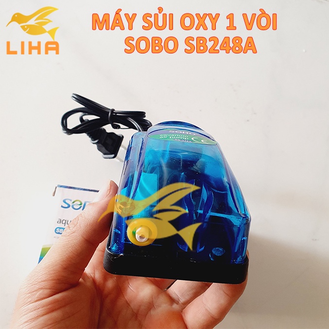 Máy Sủi Oxy 1 Vòi Sobo SB248A - Sủi Oxi Cho Bể Cá