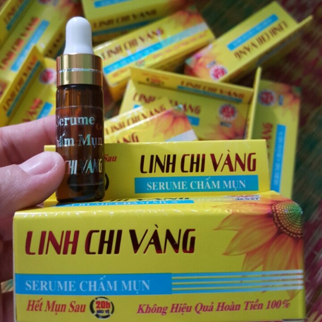 Serum chấm mụn thần tốc Linh Chi Vàng.  1k 1k