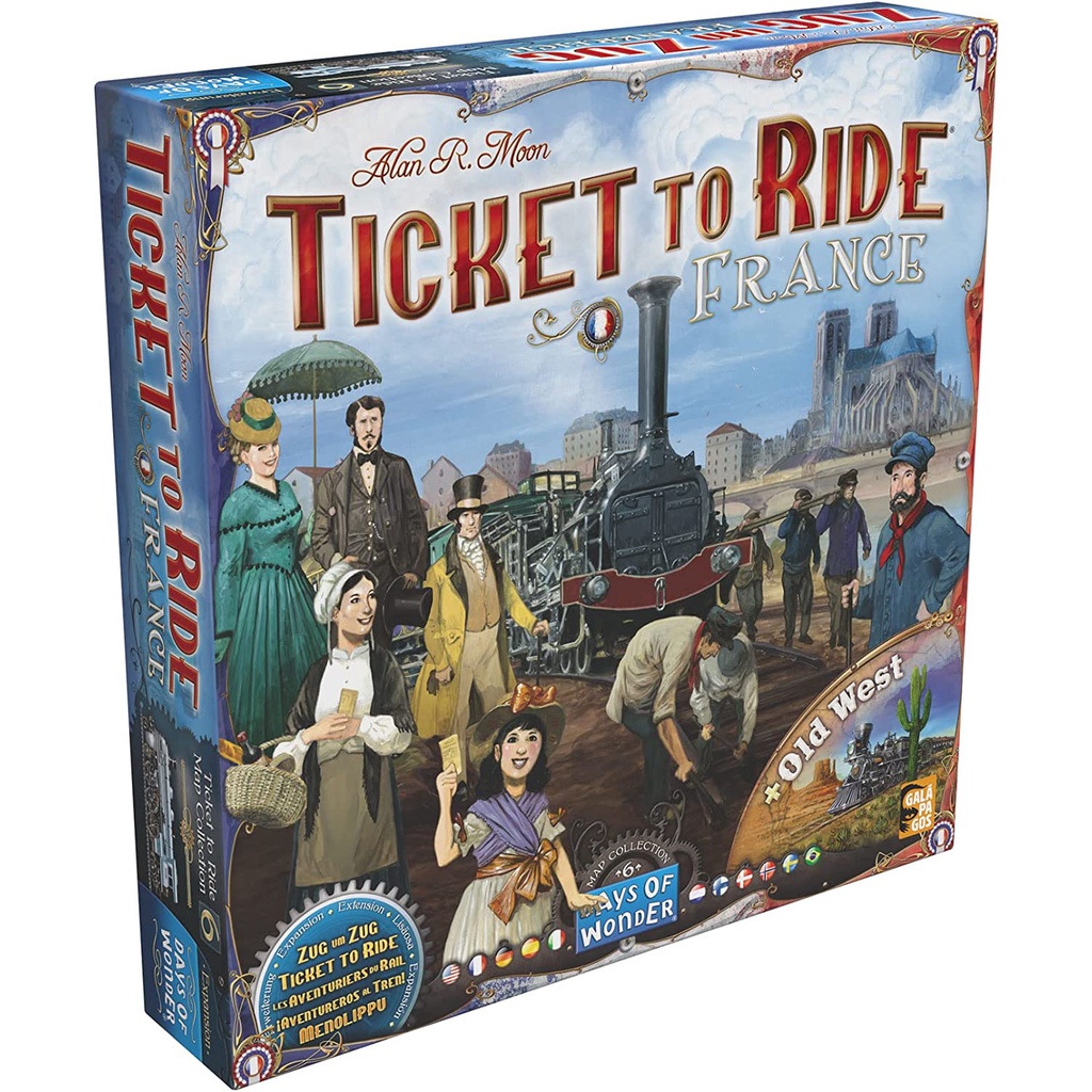 trò chơi board game ticket to ride France (pháp)
