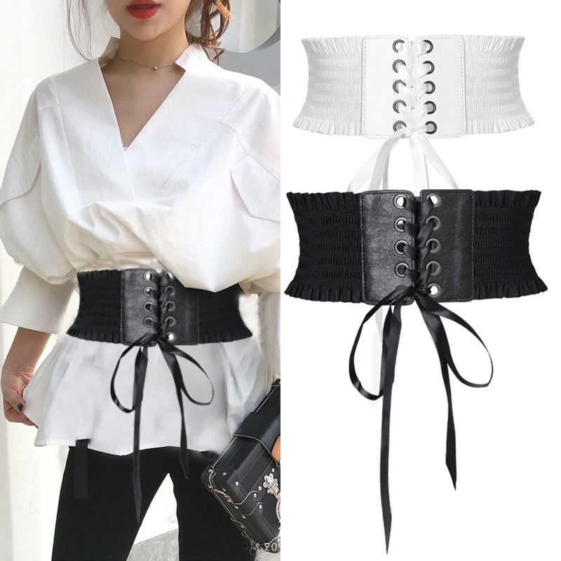 Đai nịt bụng tua rua 2 đầu sang chảnh nữ tính dành cho eo 65-90cm