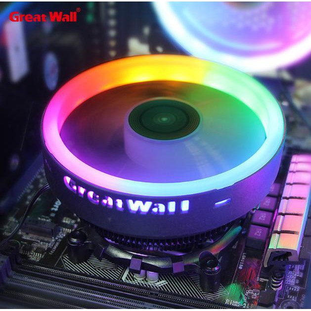 QUẠT TẢN NHIỆT CPU GREAT WALL LED RGB