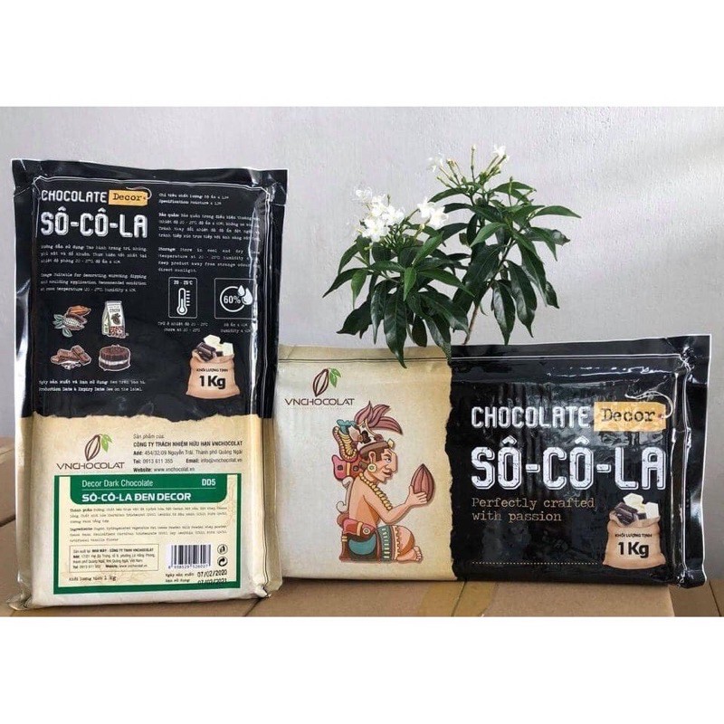 (1 KG)Socola VNCHOCOLAT trang trí bánh kem, socola decor bánh sinh nhật