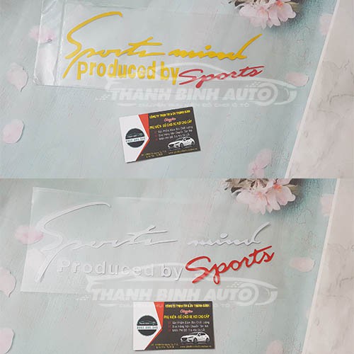 TEM SPORT MIND TRANG TRÍ Ô TÔ DECAL PRODUCED BY SPORT - Đồ Chơi Xe Hơi Uy Tín