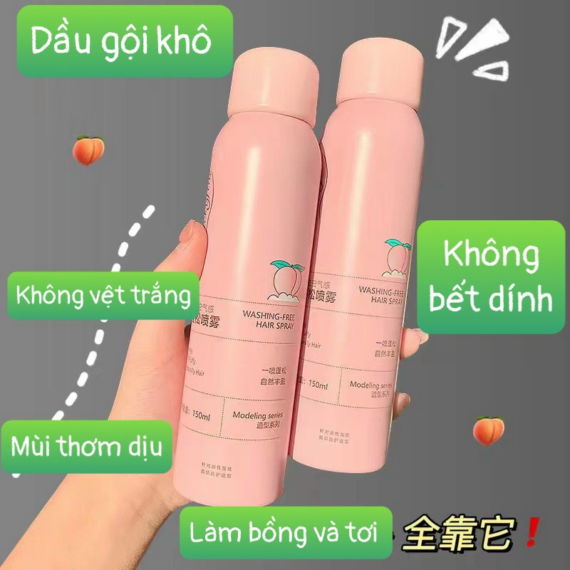 Xịt Gội Khô Xanh Spes Giúp Làm Phồng Tóc Làm Sạch Tóc Hết Bết