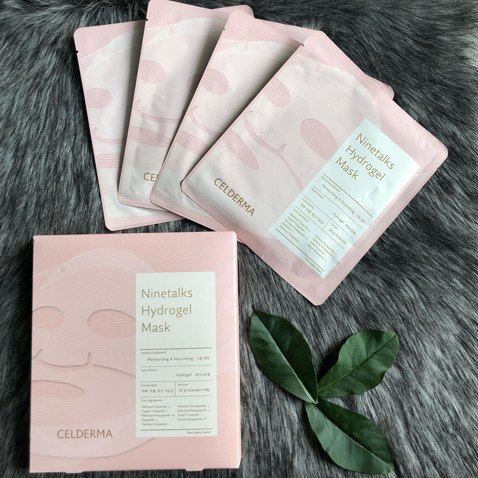 Mặt Nạ Thạch Sinh Học Cấp Ẩm, Đàn Hồi, Căng Bóng Da Celderma Ninetalks Hydrogel Mask 30g