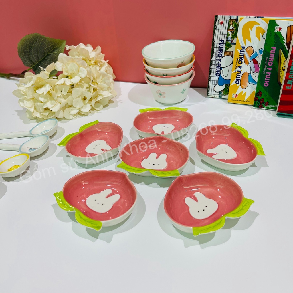Chén Dĩa dễ thương decor trang trí món ăn, đựng gia vị, đồ ăn dặm cho bé xinh yêu