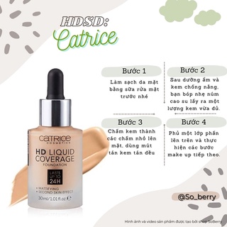 Kem Nền CATRICE HD LIQUID COVERAGE FOUNDATION KN01
