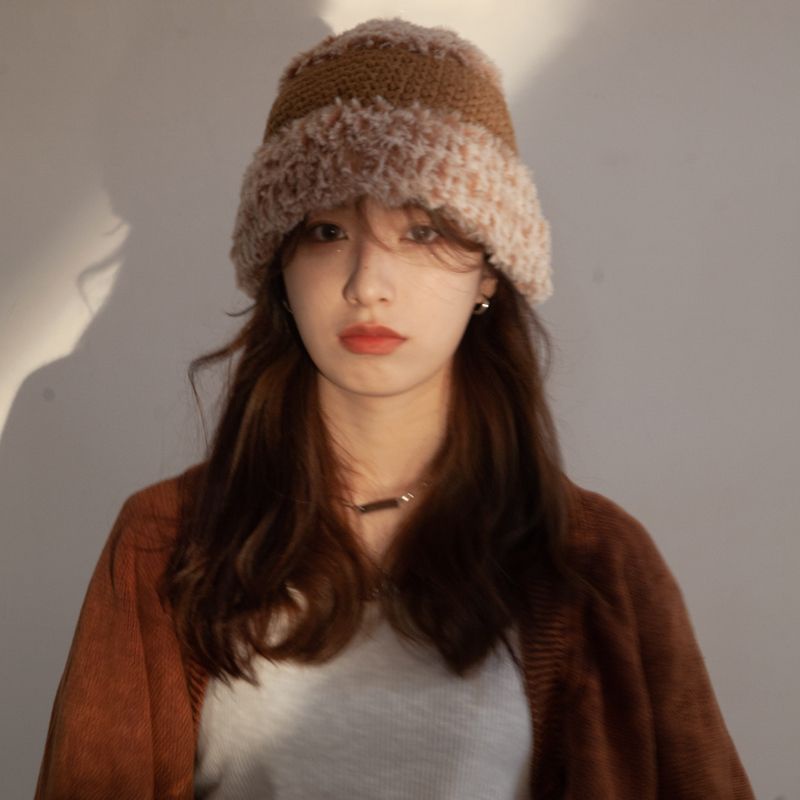 Mũ lông cừu dày dặn hàng thiết kế cao cấp