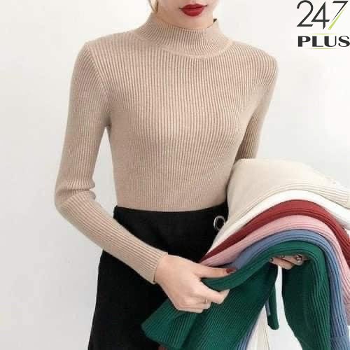 Áo len tăm dài tay cổ 3 phân