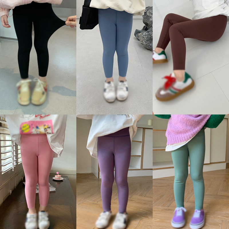Quần Legging Ôm Sát Màu Sắc Kẹo Ngọt Cho Bé Gái